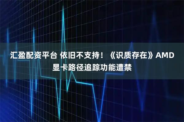 汇盈配资平台 依旧不支持！《识质存在》AMD显卡路径追踪功能遭禁